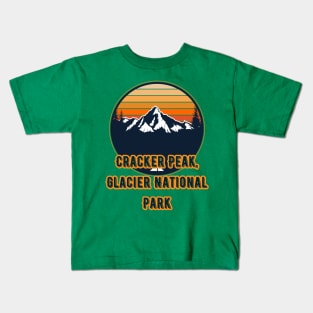 Cracker Peak, Glacier National Park Kids T-Shirt